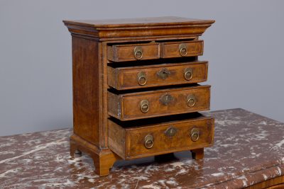 George I Style Miniature Walnut Chest - Image 5