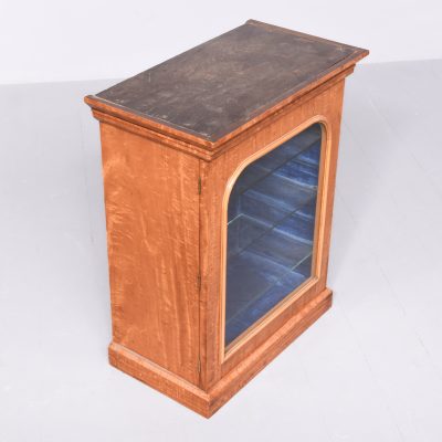 Quality Mid Victorian Satinwood Glazed Table-Top Cabinet - Image 2