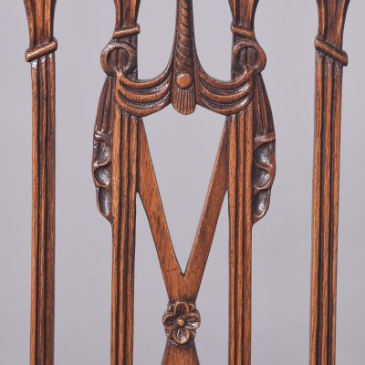 Set of 17 Mahogany Dining Chairs in the Hepplewhite Style - Image 8