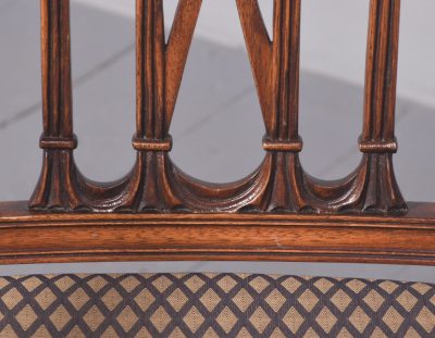 Set of 17 Mahogany Dining Chairs in the Hepplewhite Style - Image 9