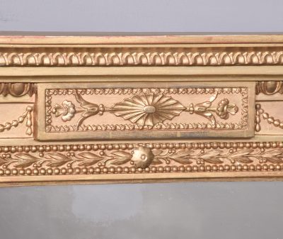 19th Century Adam-Style Giltwood Overmantel Mirror - Image 2