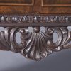 Georgian-Style Burr Walnut Glazed Display Cabinet on A Carved Stand - Image 7