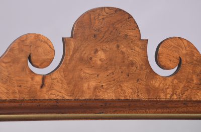 George II Style Burr Elm Dressing Mirror - Image 3