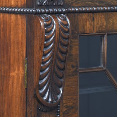 Superb Quality Neat-Sized Regency Rosewood Bookcase - Image 3