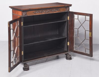 Superb Quality Neat-Sized Regency Rosewood Bookcase - Image 7