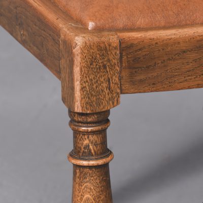 Quality Set of 8 Solid Oak Dining Chairs - Image 4