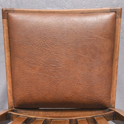 Quality Set of 8 Solid Oak Dining Chairs - Image 6