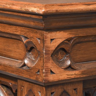 A Gothic Oak Dining Table - Image 3