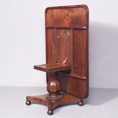 Superb George IV Large Figured Spanish Mahogany Tilt-Top Dining Table - Image 5