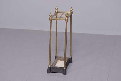 Victorian Brass and Cast Iron Stick Stand - Image 5