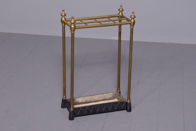 Victorian Brass and Cast Iron Stick Stand - Image 6