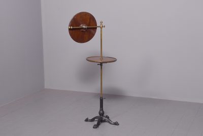 Mahogany, Brass and Cast Iron Adjustable Toilet Stand - Image 8