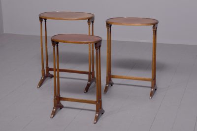 Nest of Three Georgian Style Occasional Tables - Image 8