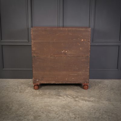 Genuine Victorian Teak Military Secretaire Chest - Image 11