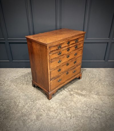 George III Inlaid Oak Chest of Drawers - Image 2