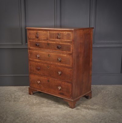 George III Oak Chest of Drawers - Image 5
