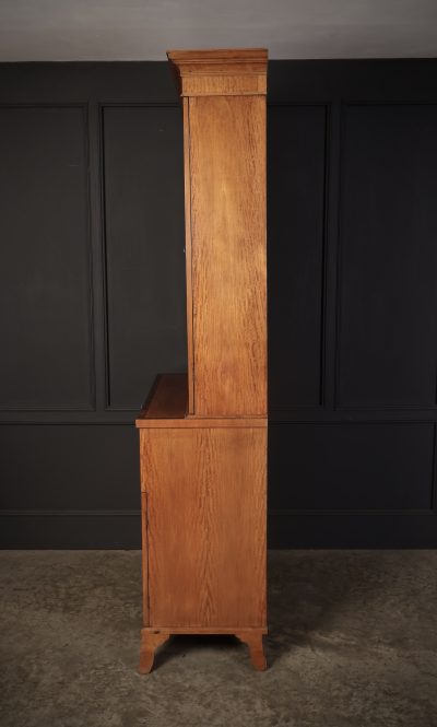 Georgian Satinwood Glazed Secretaire Bookcase - Image 11