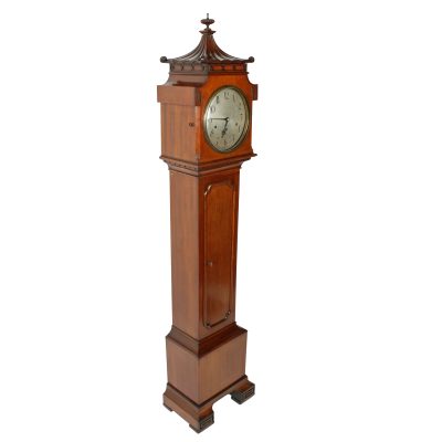 Mahogany cased Chinoiserie style Chiming Grandmother Clock - Image 2