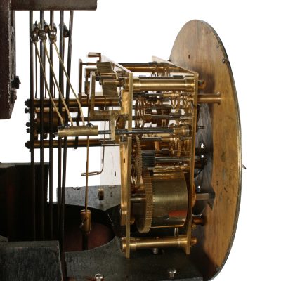 Mahogany cased Chinoiserie style Chiming Grandmother Clock - Image 8