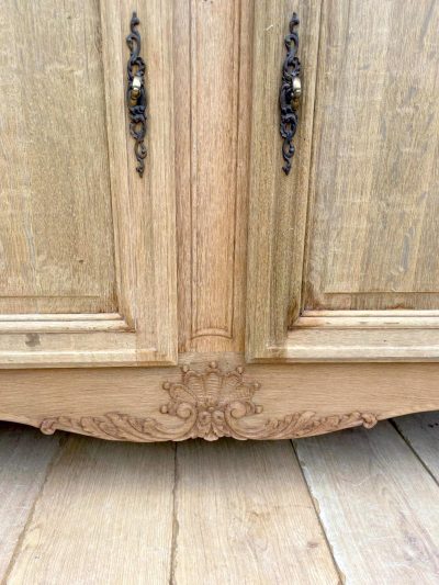 Bleached Oak 19th Century Buffet - Image 9