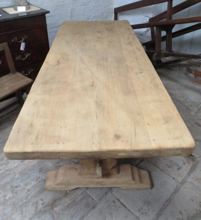 Bleached Oak Refectory Dining Table - Image 2