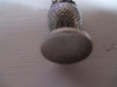 SAMPSON MORDAN  OWL SILVER SEAL WELL MARKED 3 CM  [FREE POST] - Image 3