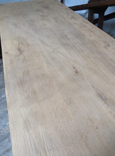 Bleached Oak Refectory Dining Table - Image 7