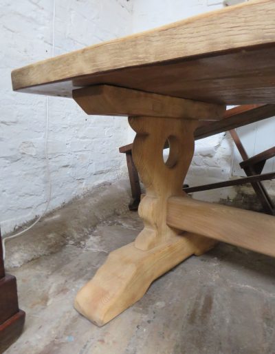 Bleached Oak Refectory Dining Table - Image 8