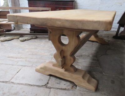 Bleached Oak Refectory Dining Table - Image 9