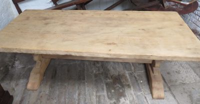 Bleached Oak Refectory Dining Table - Image 10