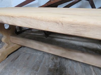 Bleached Oak Refectory Dining Table - Image 12