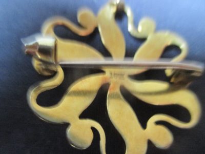 15 CARAT GOLD PEARL BROOCH VICTORIAN  5 GRAMS - Image 2