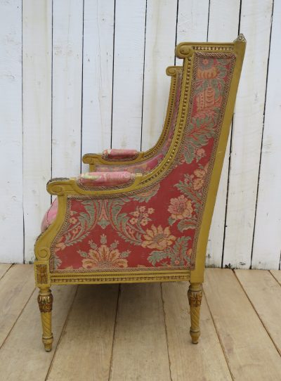 Antique French Wingback Armchair - Image 5