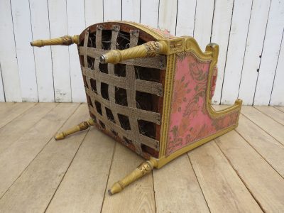 Antique French Wingback Armchair - Image 9