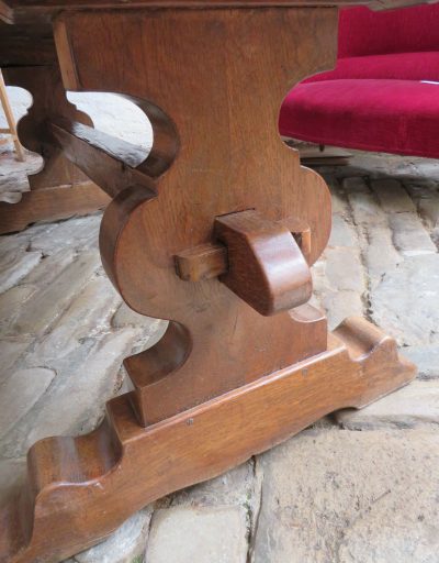 French Oak Refectory Dining Table - Image 3
