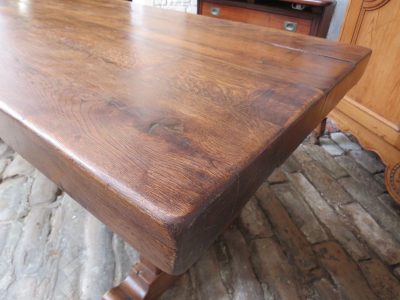 French Oak Refectory Dining Table - Image 6
