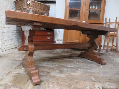 French Oak Refectory Dining Table - Image 8