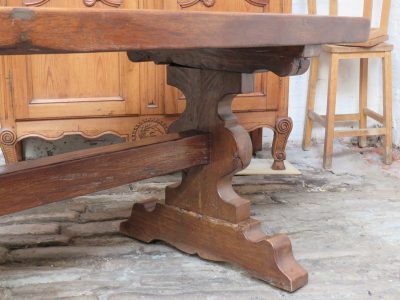 French Oak Refectory Dining Table - Image 9