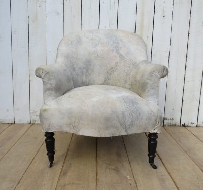 Antique French Napoleon III Tub Chair - Image 2