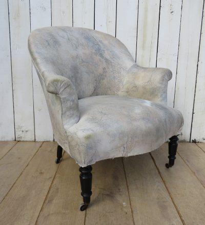 Antique French Napoleon III Tub Chair - Image 8