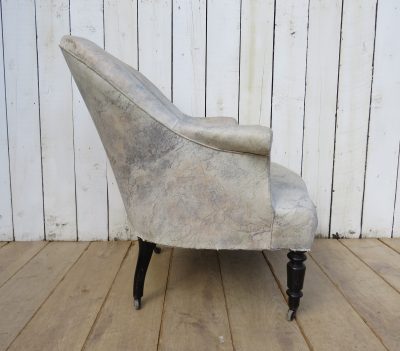 Antique French Napoleon III Tub Chair - Image 5