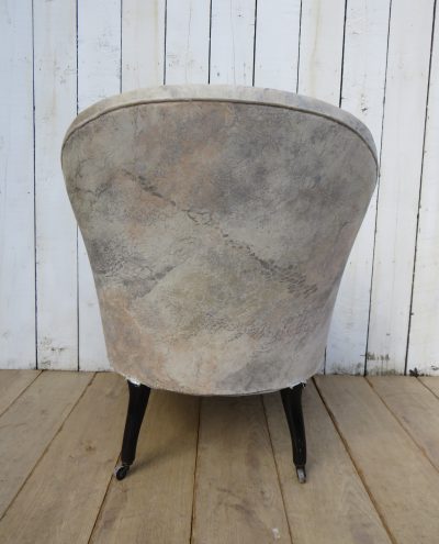Antique French Napoleon III Tub Chair - Image 6