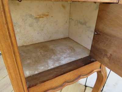 Antique Marble Top Bedside Cabinet - Image 6