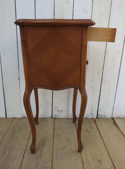 Antique Marble Top Bedside Cabinet - Image 3