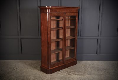Superb Antique 19th Century Mahogany Glazed Cabinet - Image 7