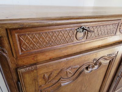 Antique French Oak Buffet Sideboard - Image 9