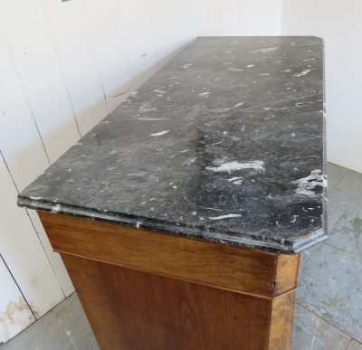 Antique French Marble Top & Burr Walnut Chest Of Drawers - Image 2