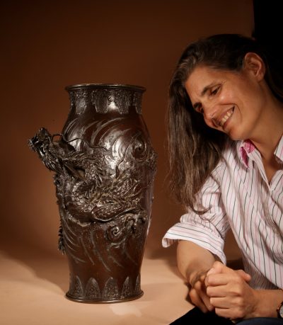 Beautiful Large Bronze Japanese Dragon Vase Meiji Period 1868-1912 - Image 3