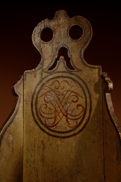 A Very Rare Dolls Child Chair, In The Hindeloopen Style, Dated 1796. - Image 8