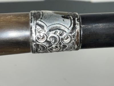 HORN HANDLED GENTLEMAN’S WALKING STICK SWORD STICK - Image 8